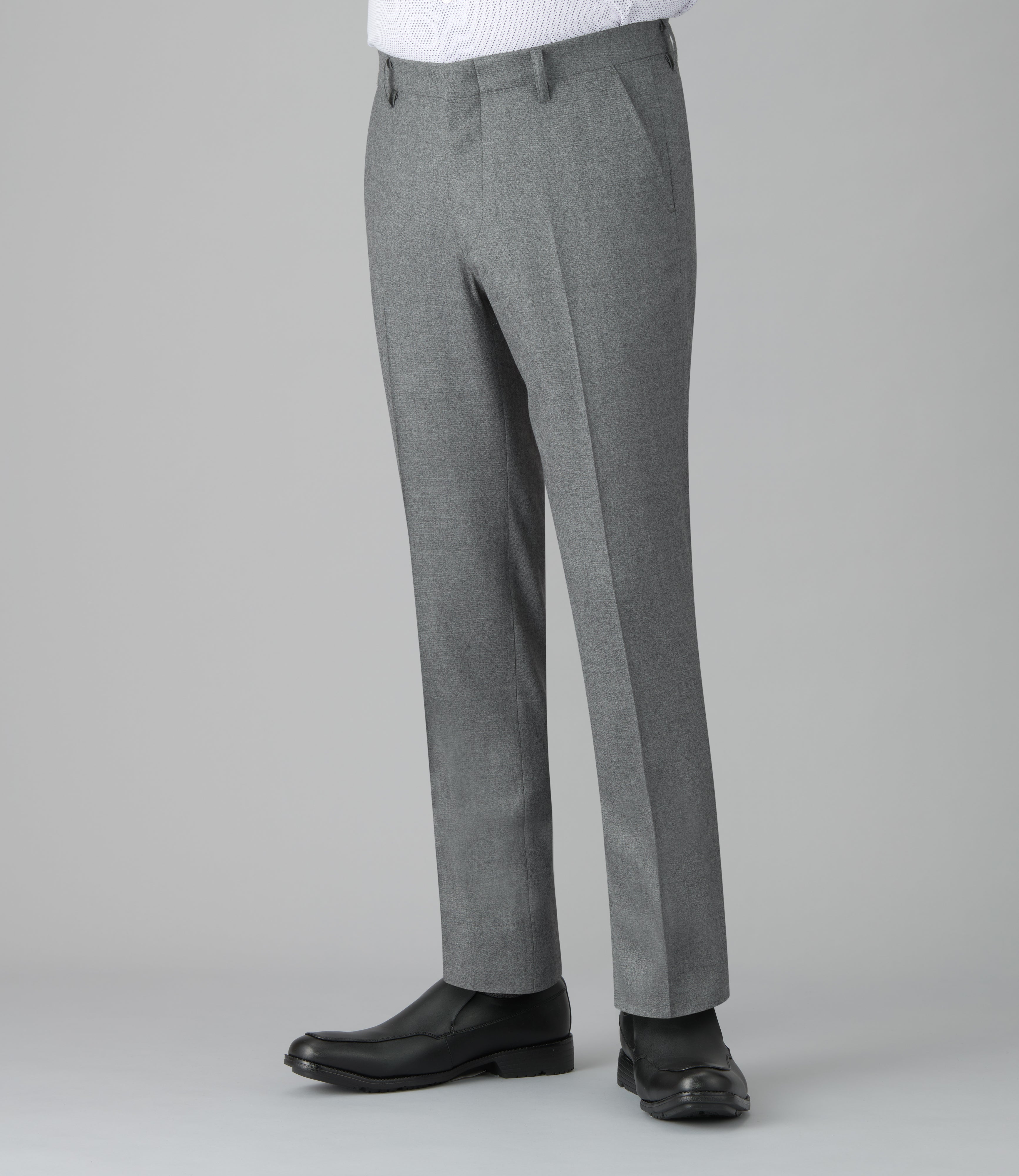 【ストレッチサキソニー】日本製/ビジネス/ノータックスリムスラックス/ウエストストレッチ/コーデイネート最適(1-11511)