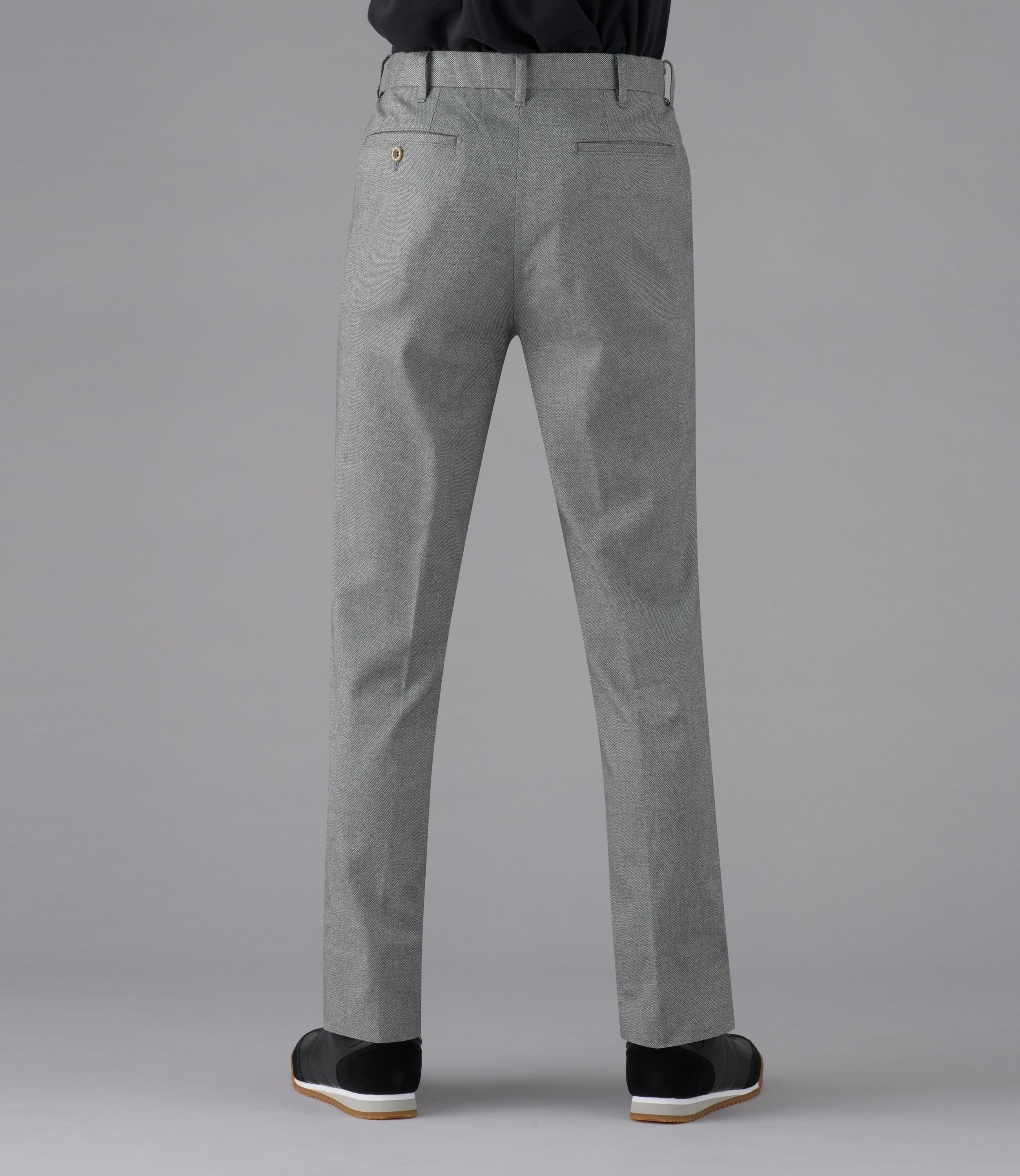 【ソフトサーモドビー】日本製/カジュアル/ノータックスリムスラックス/ストレッチ/吸湿・発熱・保温/ウォーム