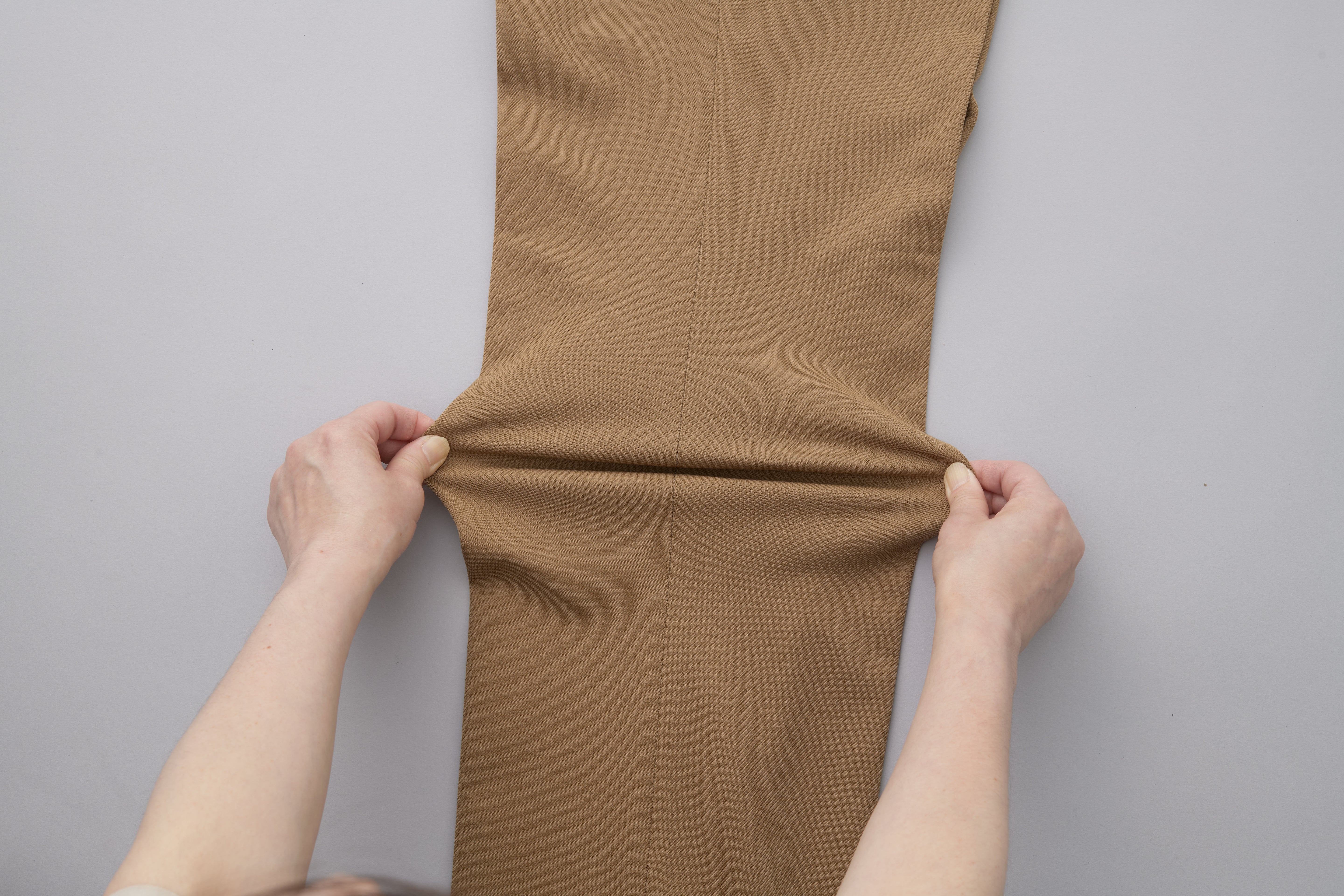 【ツイルニット】日本製/ビジネス・スポーツ/ワンタックスラックス/2Wayストレッチ/快適