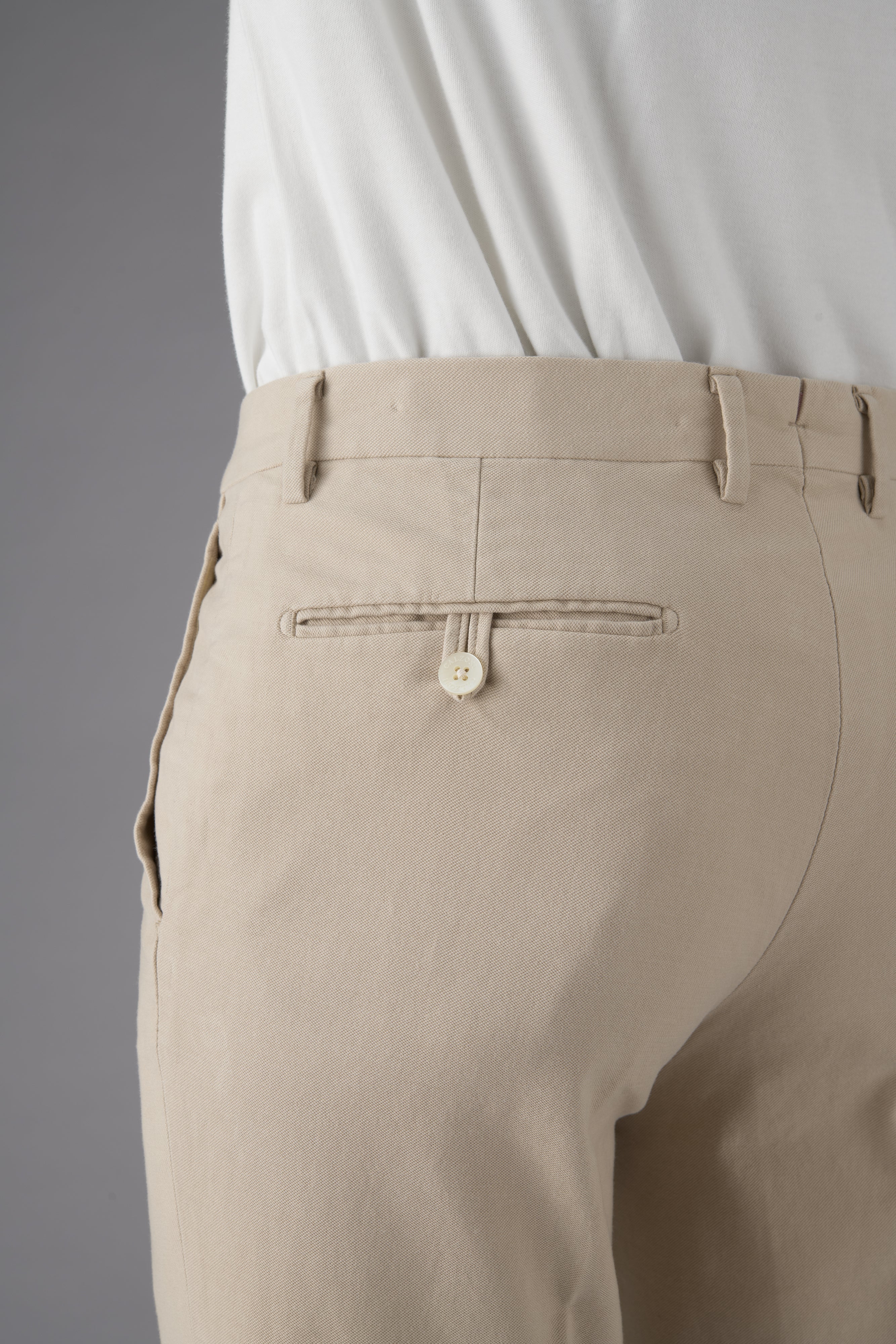 【イミテーションジャージ】CALZONI/日本製/カジュアル/ノータックスリムスラックス/ストレッチ/快適