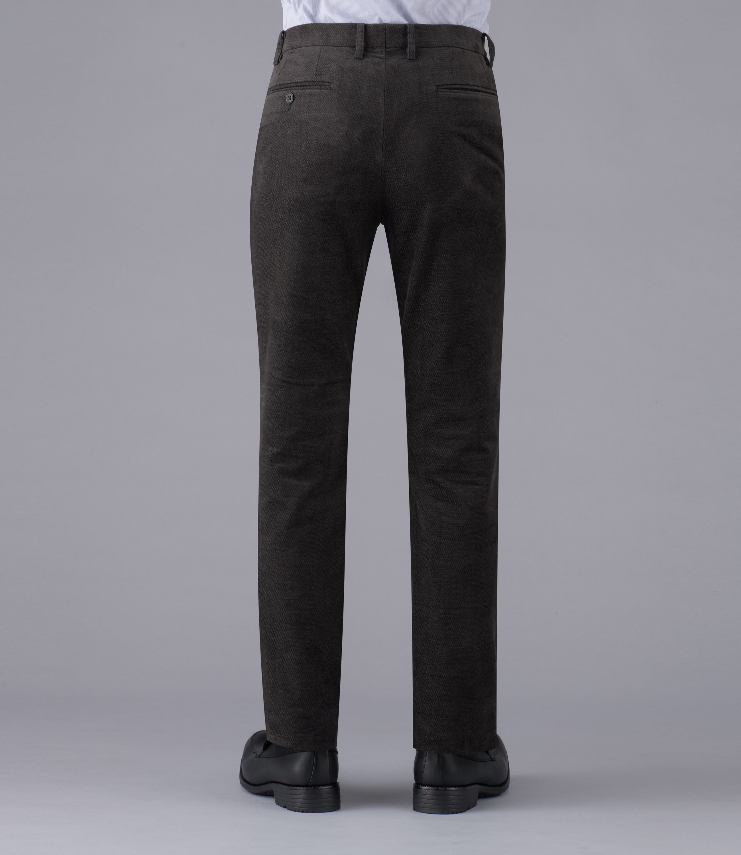 【パワーストレッチカルゼ】日本製/カジュアル/ノータックスリムスラックス/パワーストレッチ/裏起毛/ウォーム/快適