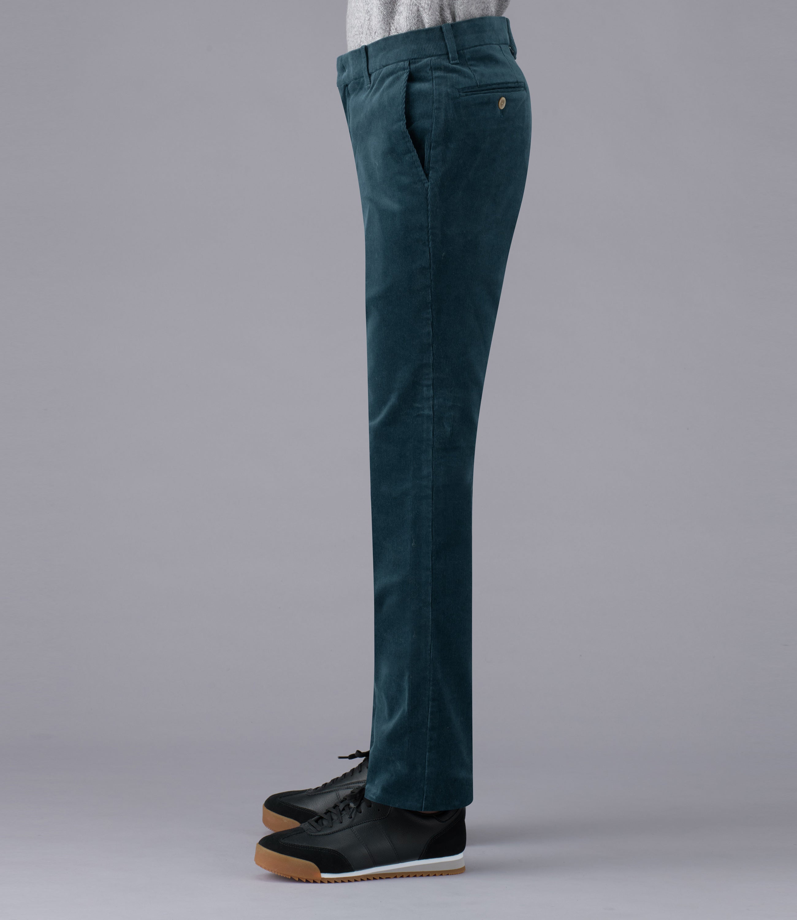 【ストレッチコーデュロイ】カジュアル/ノータックスリムスラックス/吸湿発熱/裏起毛/ストレッチ/ウオーム/快適