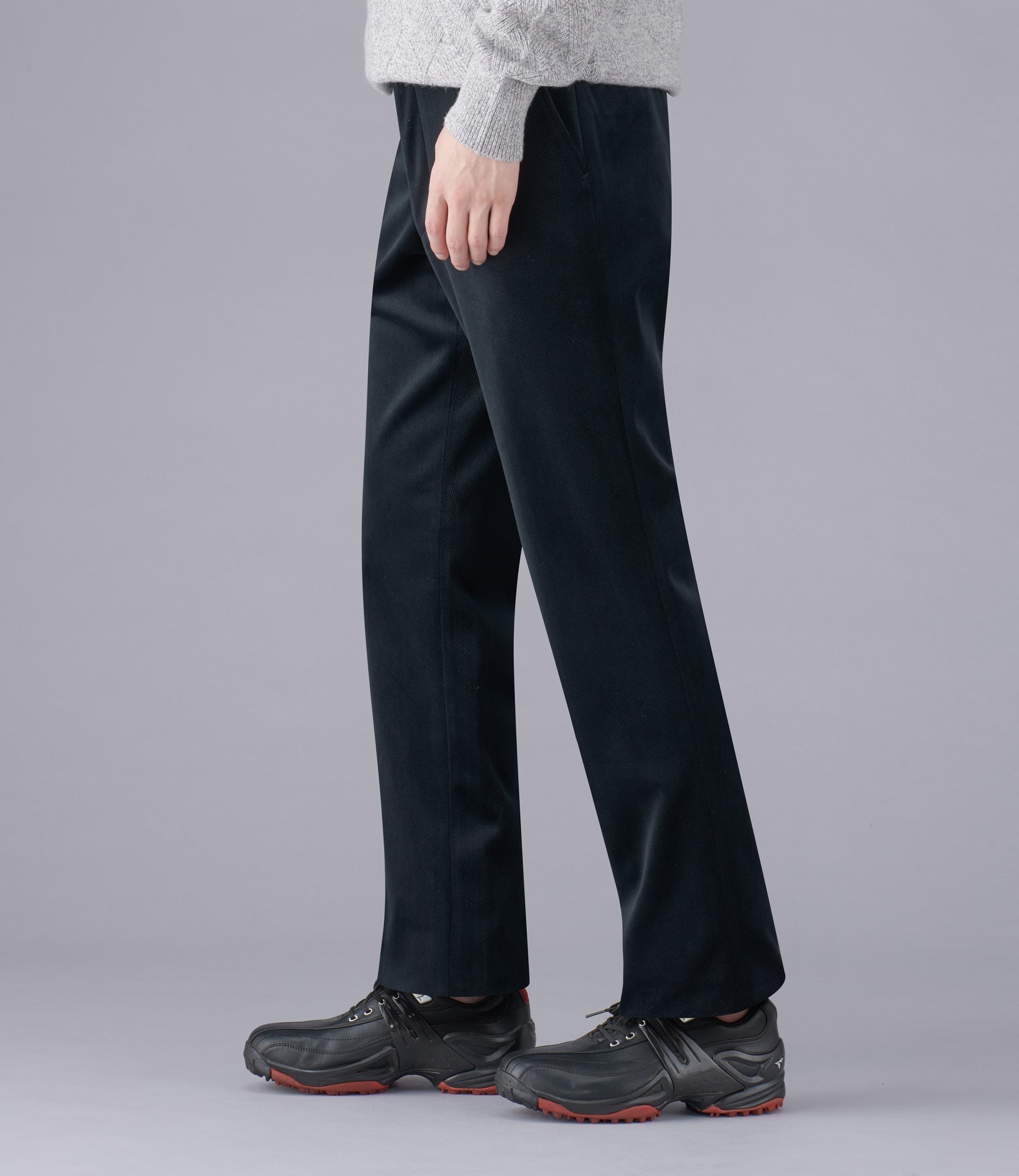 【ダウンファブリック】日本製/カジュアル・スポーツ/ノータックスラックス/ストレッチ/吸湿発熱/保温/透湿・耐水性/ウォーム