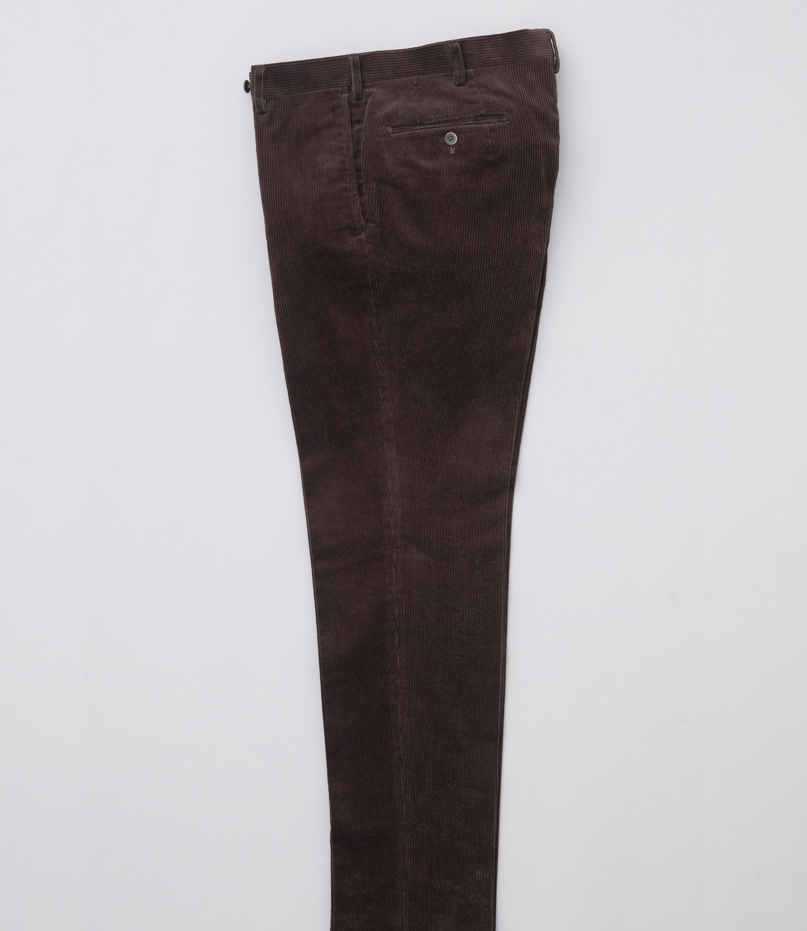 【８ウェールコーデュロイ】尾作ライン/日本製/カジュアル/ノータックスリムスラックス/