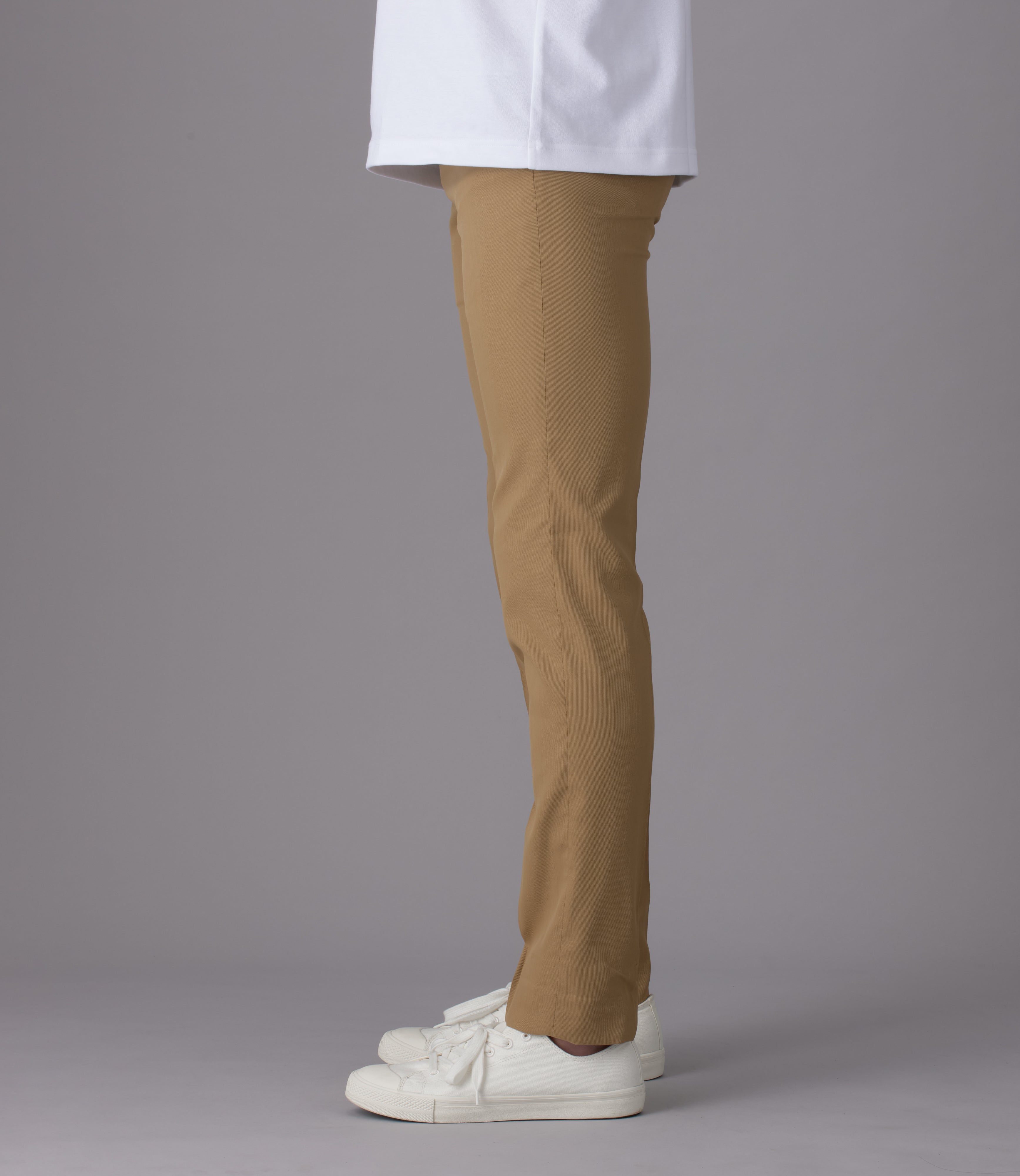 洗える軽量快適ノータックパンツ【クールマックスピケ】Calzoni/日本製