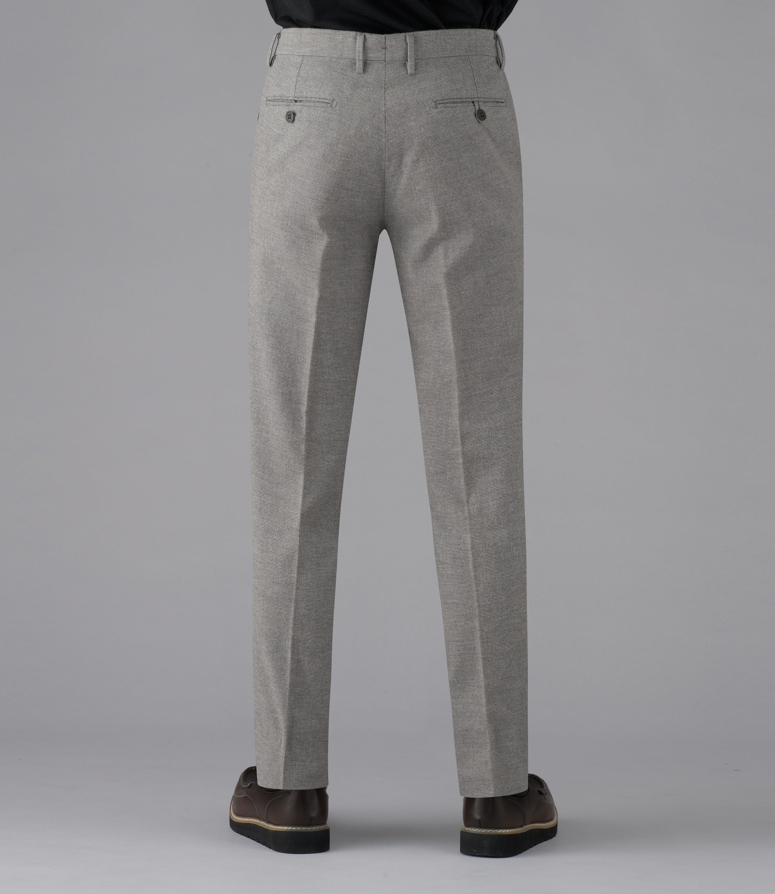 【ストレッチツイル】CALZONI/日本製/カジュアル・ビジネス/ノータックスリムスラックス/ストレッチ