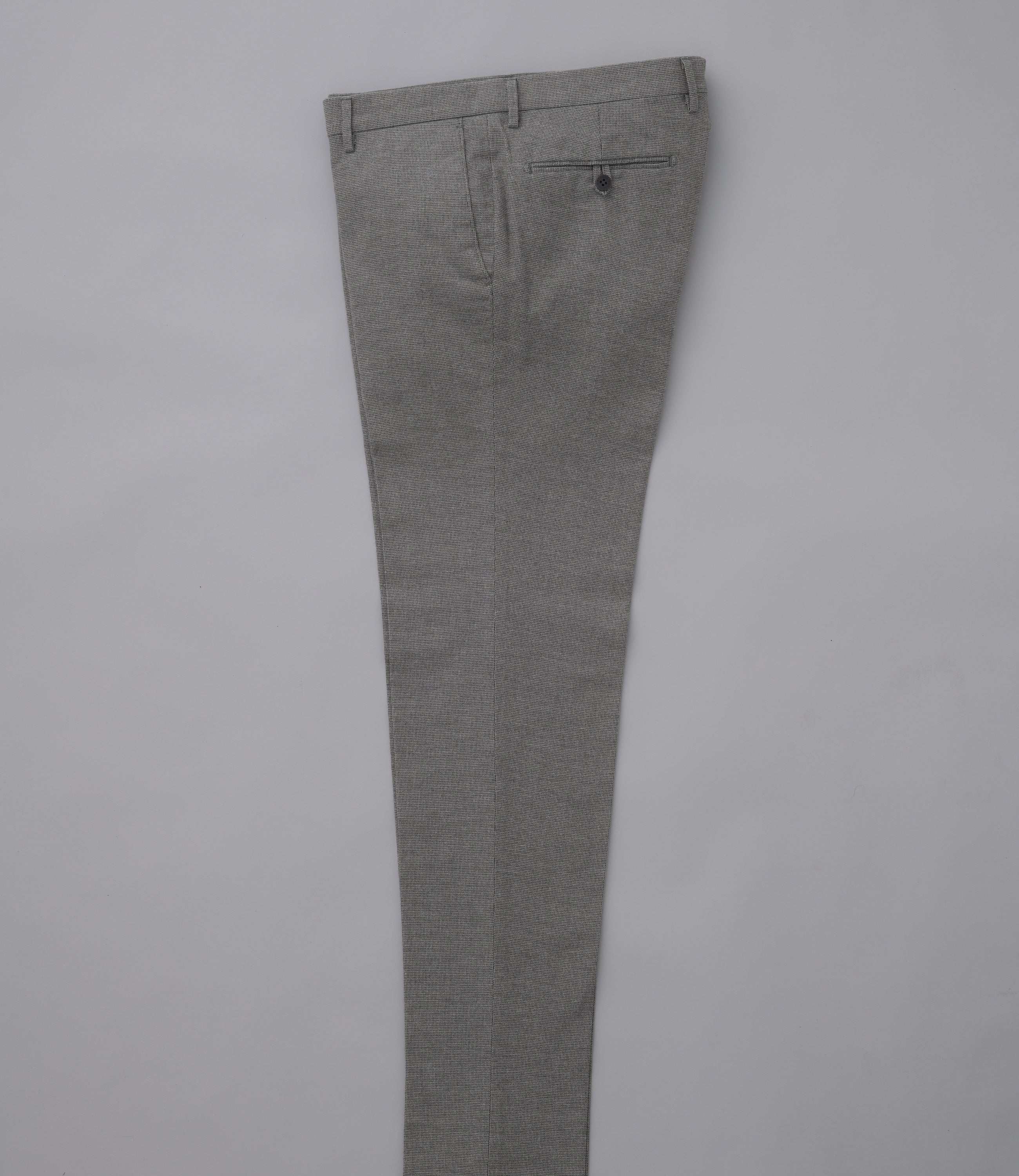 【ストレッチツイル】CALZONI/日本製/カジュアル・ビジネス/ノータックスリムスラックス/ストレッチ