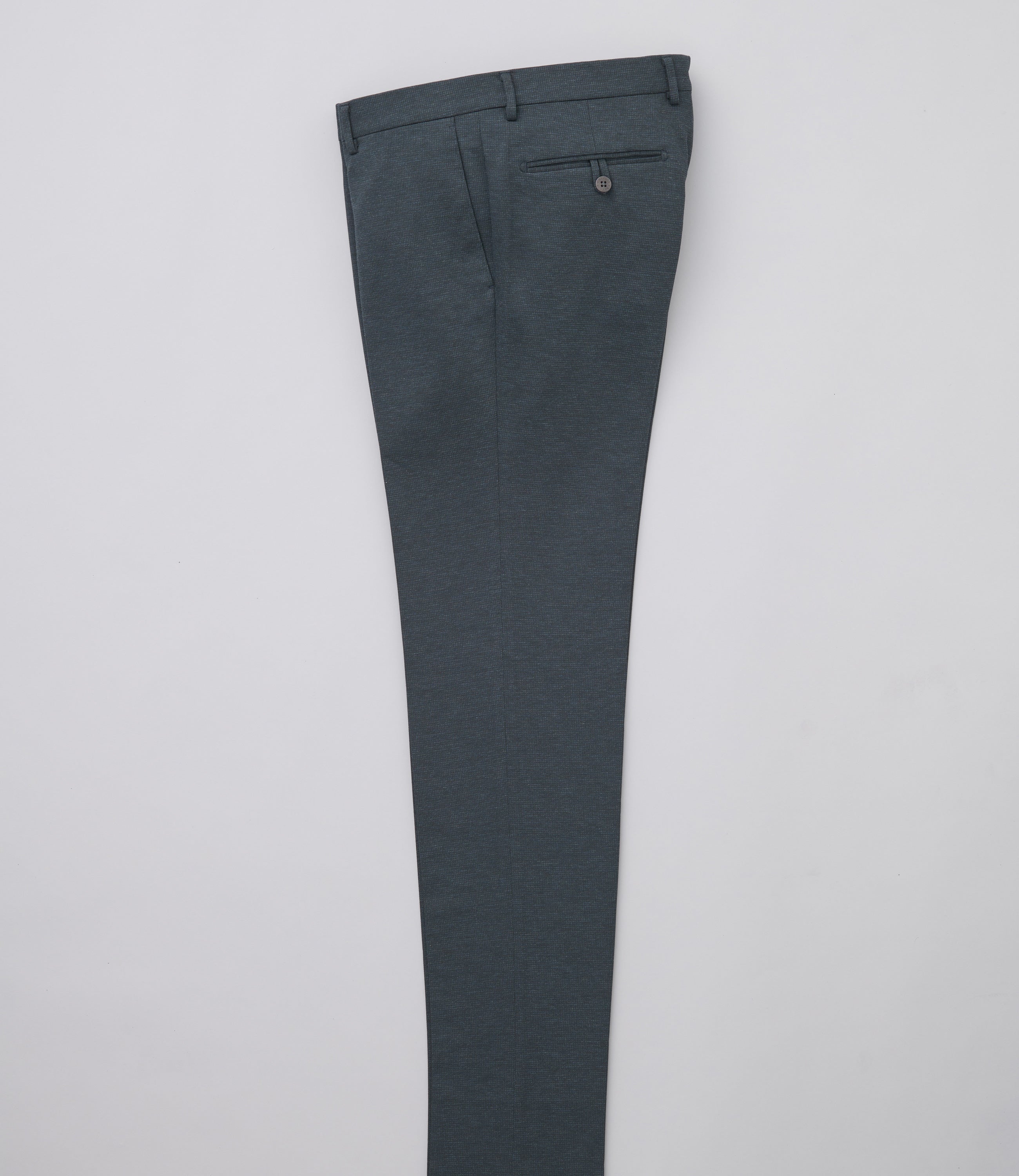 【チドリジャージー】CALZONI/日本製/ビジネス・カジュアル/ノータックスリムスラックス/ストレッチ/快適