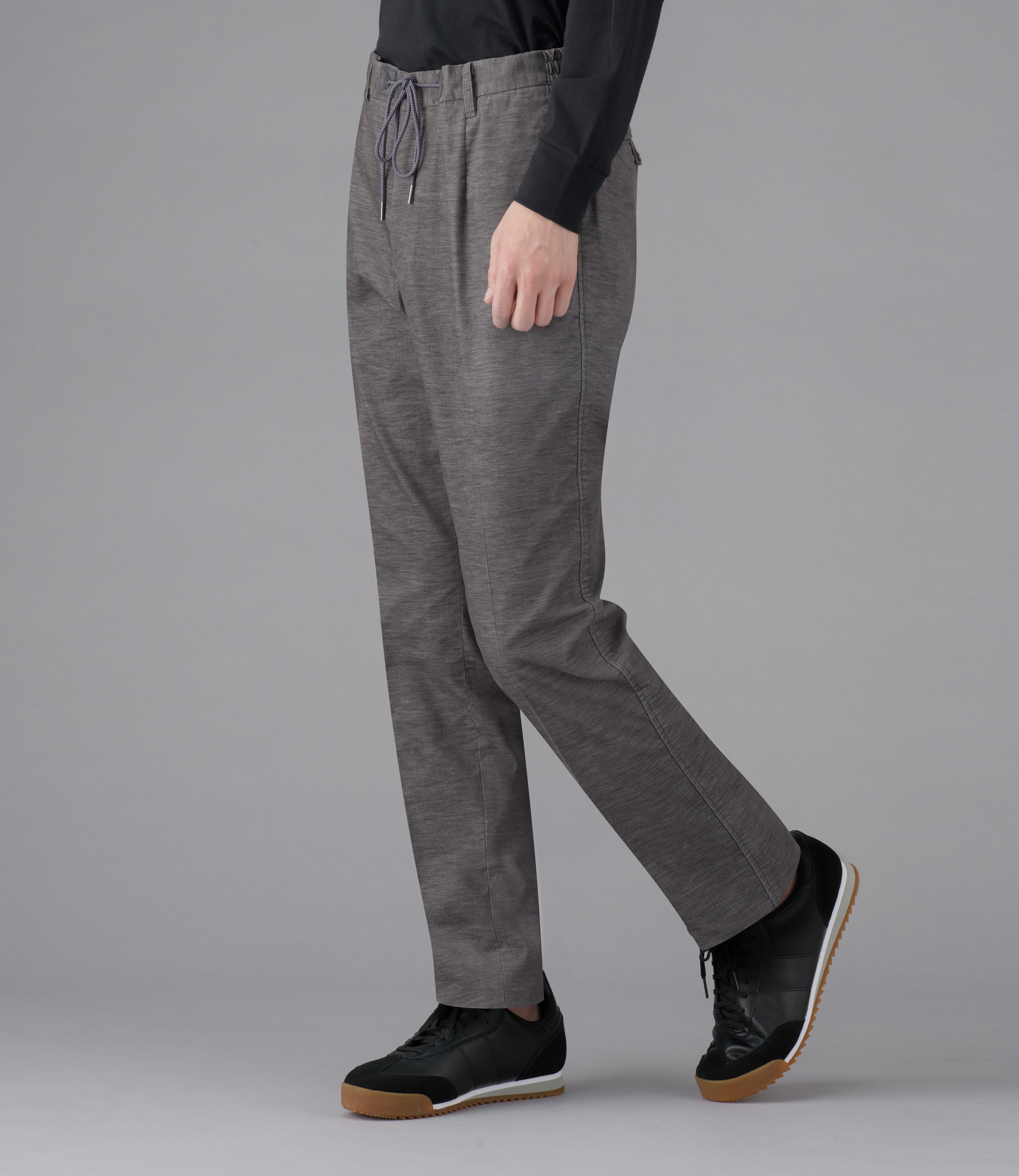 【ストレッチベッチン】CALZONI/日本製/ビジネス・カジュアル/ツブシスリムタック/ストレッチ/脇シャーリング/コーデイネート最適/ウォーム