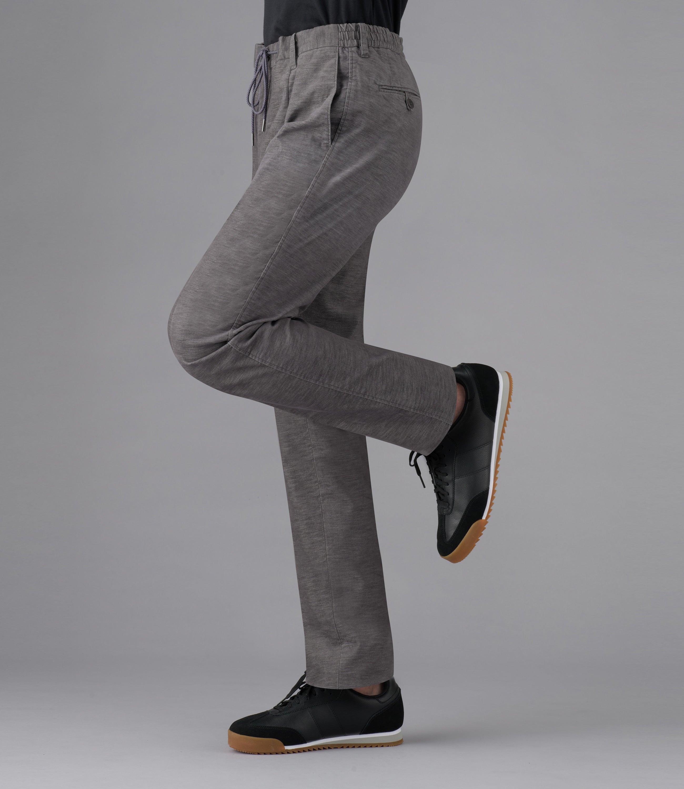 【ストレッチベッチン】CALZONI/日本製/ビジネス・カジュアル/ツブシスリムタック/ストレッチ/脇シャーリング/コーデイネート最適/ウォーム