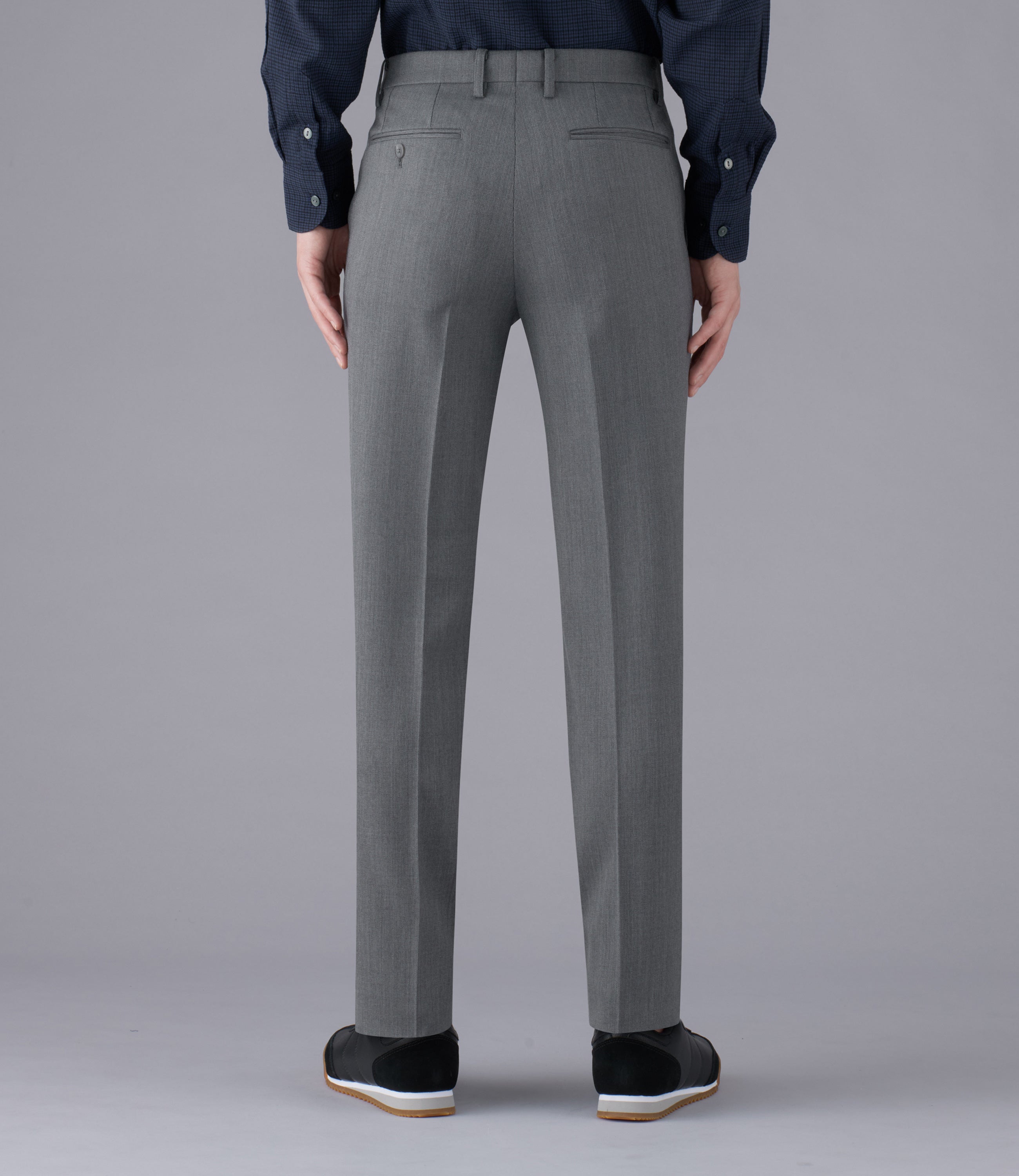 【TWピケ】日本製/ビジネス/ノータックスリムスラックス/2Wayストレッチ/ウオッシャブル/快適/コーデイネート最適