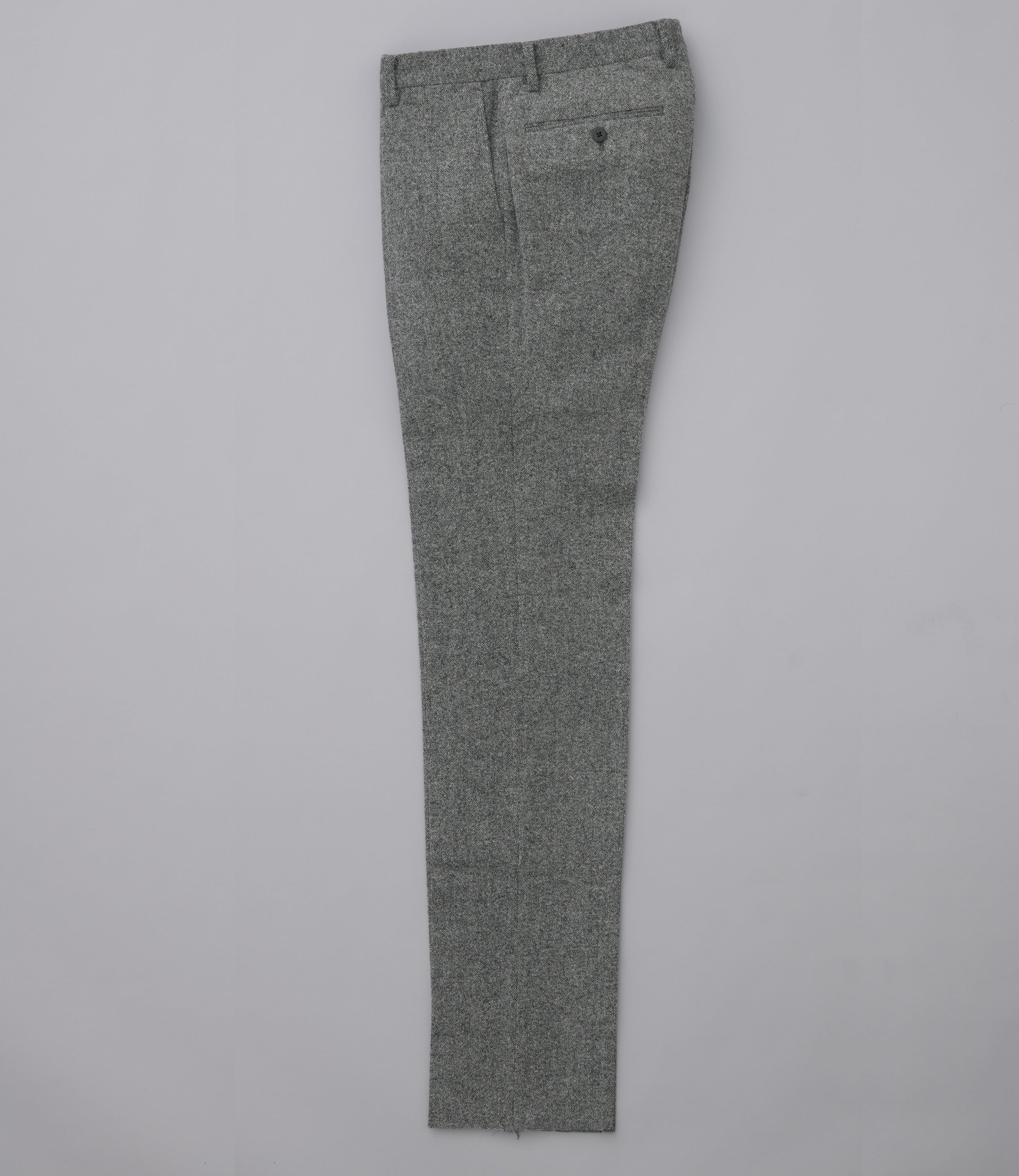 【2WAYストレッチツイード】日本製/ビジネス/ノータックスリムスラックス/ストレッチ/快適スリム