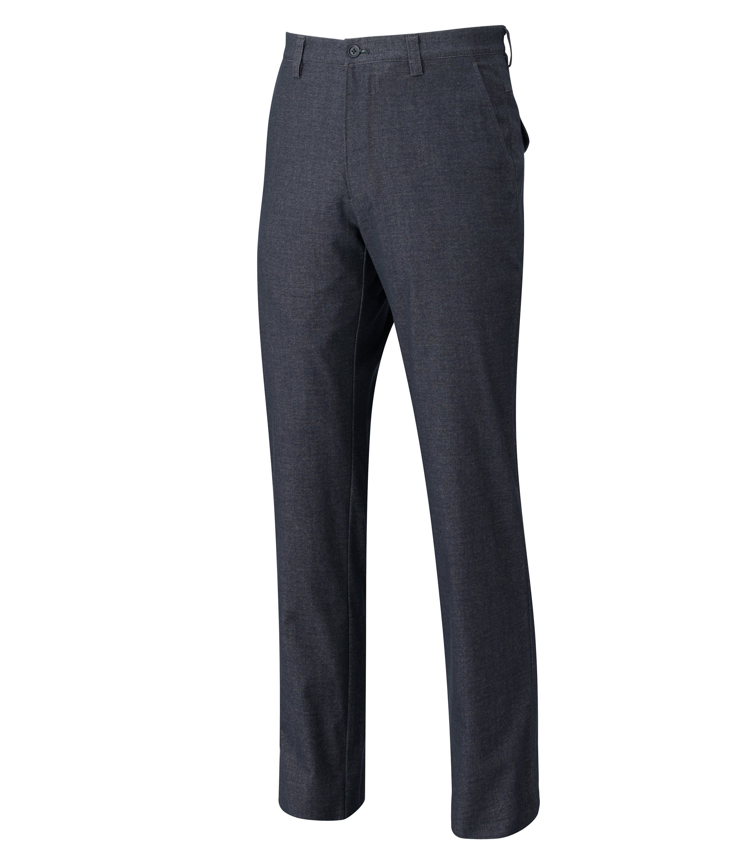 【パワストデニム調ツィル】日本製/カジュアル/ノータックスリムスラックス/ストレッチ/イージケア