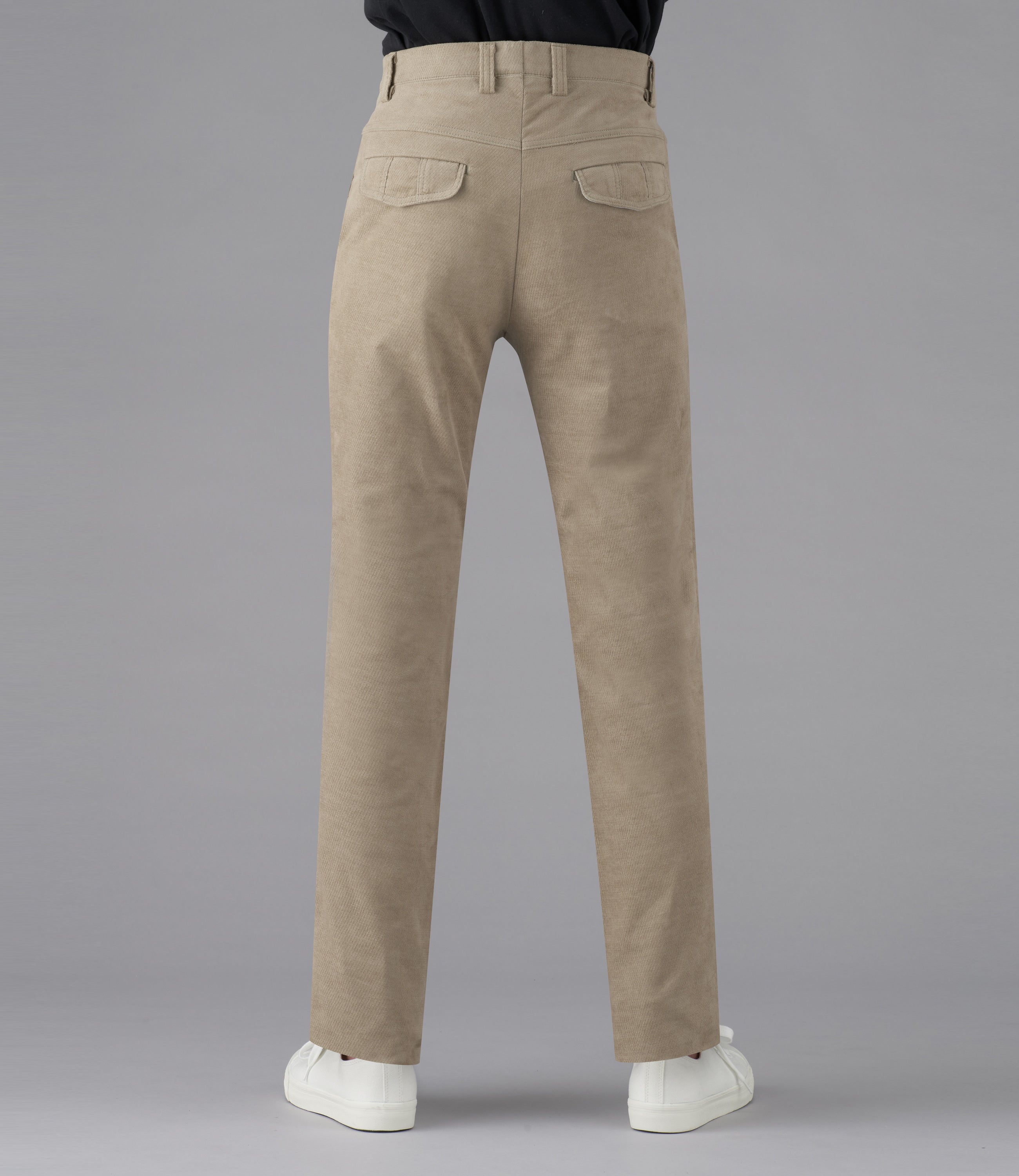 【パワスト裏起毛カルゼ】日本製/カジュアル/ノータックスリムスラックス/パワーストレッチ/ウオーム/快適