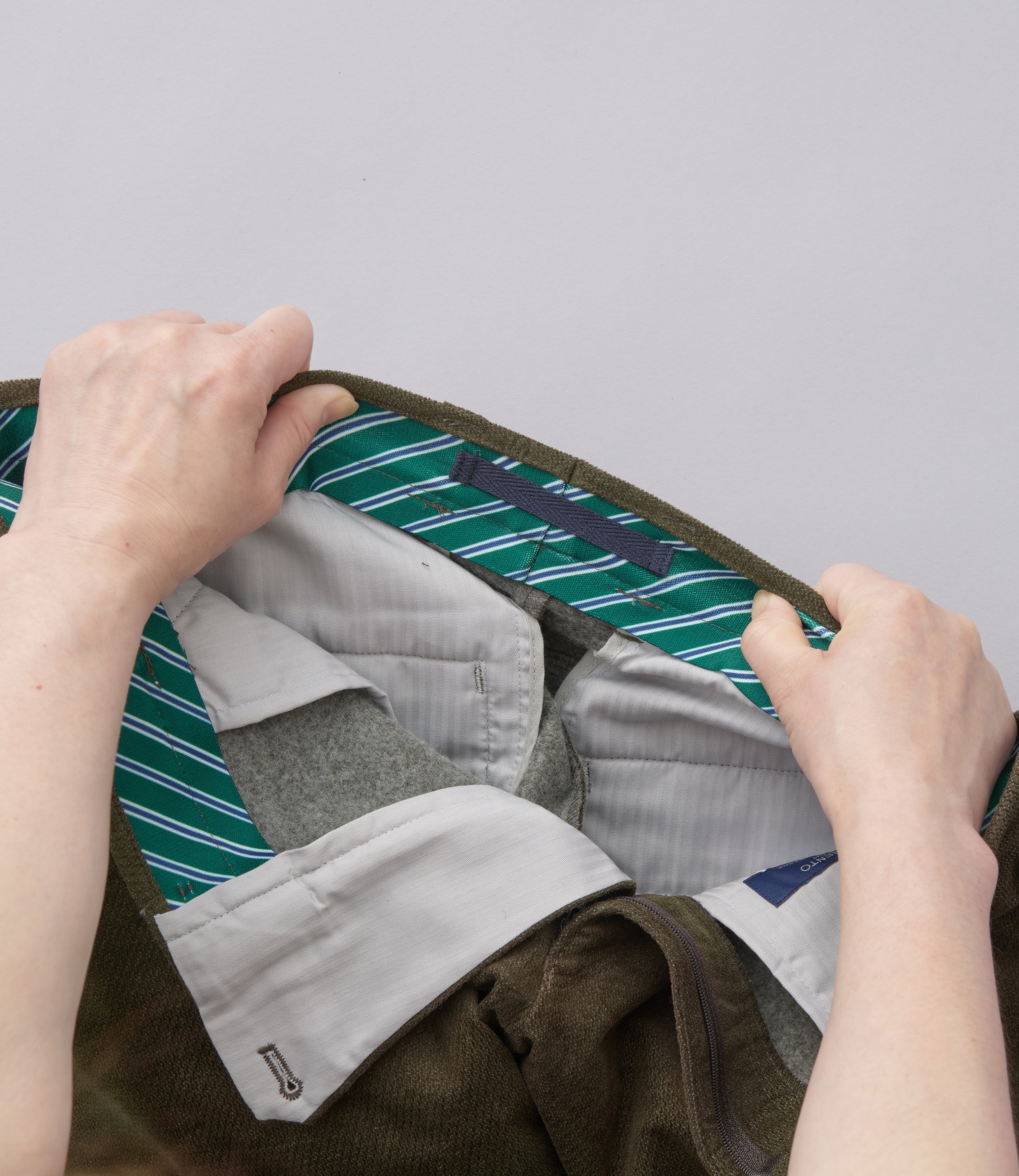 【パワスト裏起毛カルゼ】日本製/カジュアル/ノータックスリムスラックス/パワーストレッチ/ウオーム/快適