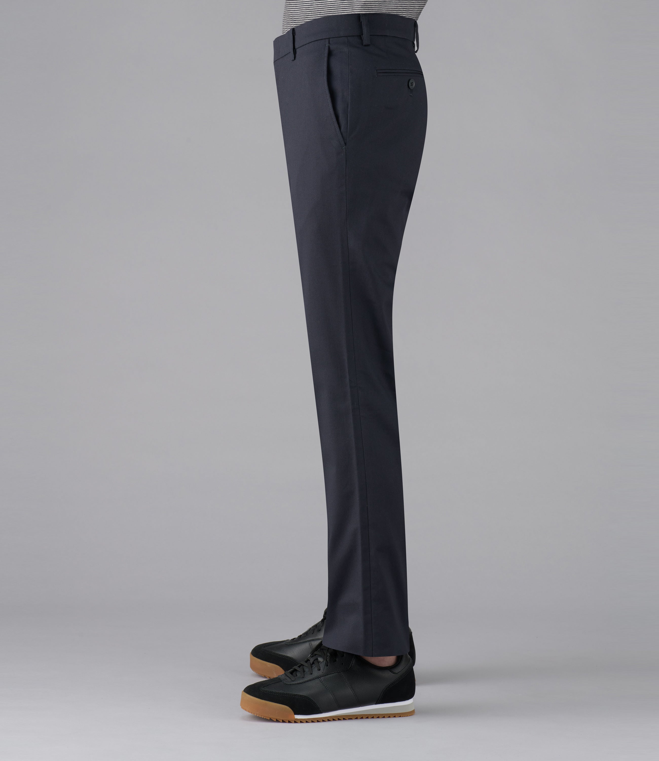 【裏起毛ピケ】日本製/カジュアル/ノータックスリムスラックス/ストレッチ