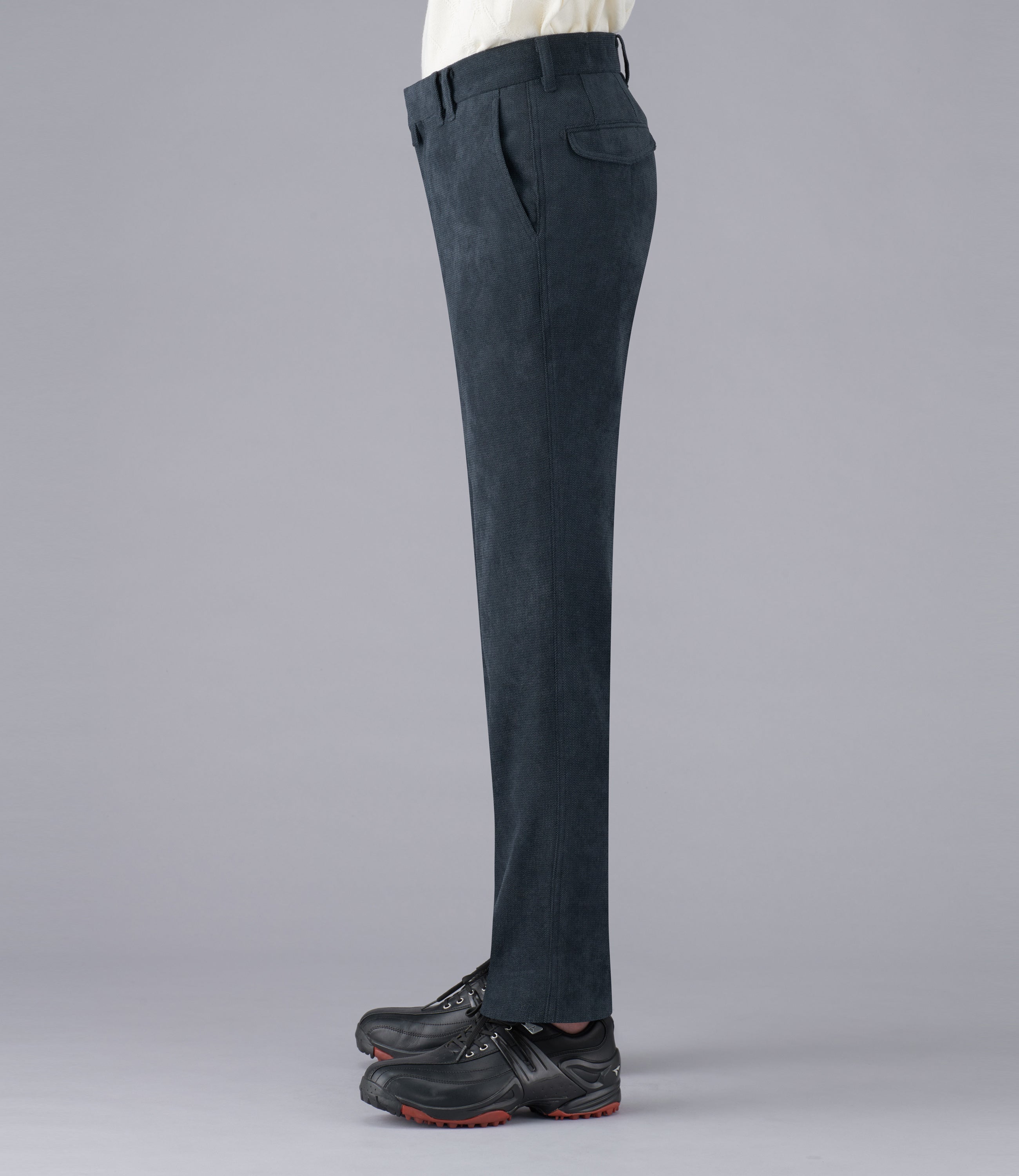 【プリントニット】日本製/カジュアル・スポーツ/ノータックスリムスラックス/ストレッチ/軽量/ウォーム