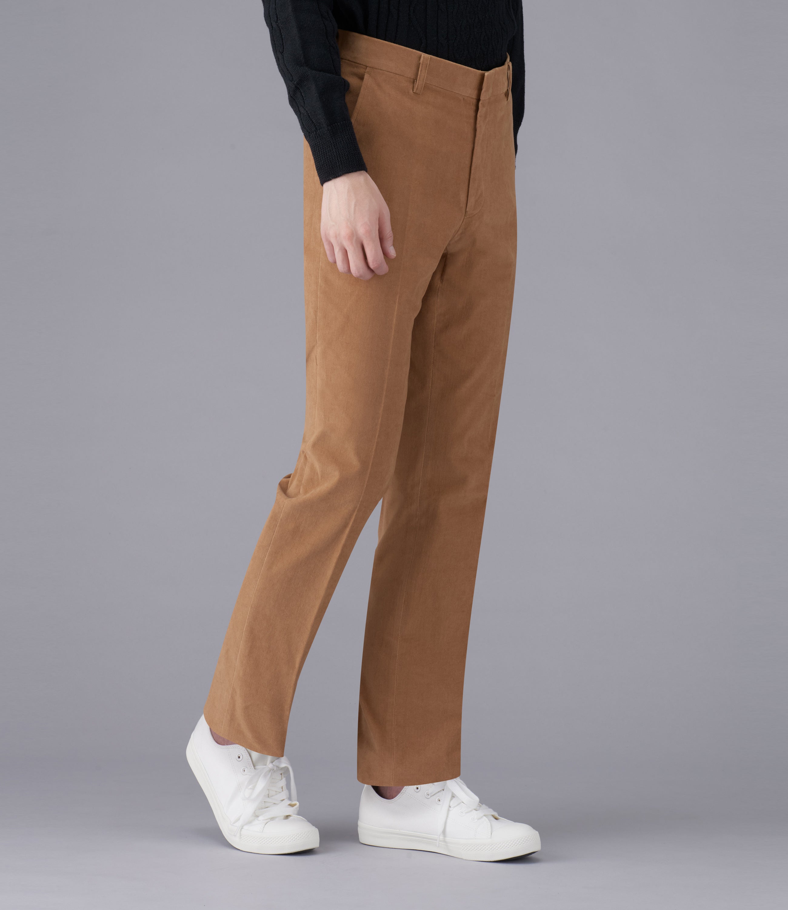 【ストレッチベッチン】日本製/カジュアル/ノータックスリムスラックス/ストレッチ/ウォーム/快適/コーデイネート最適